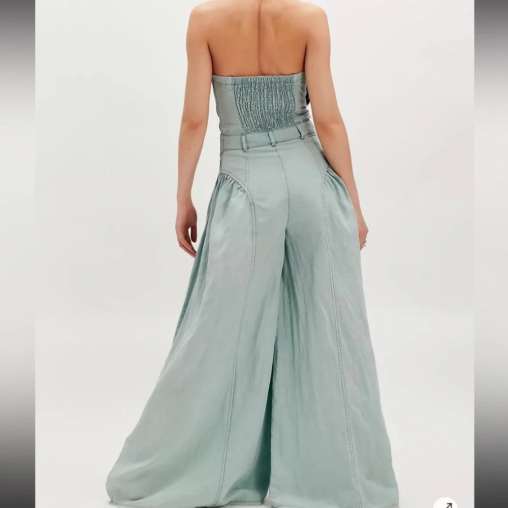Free People Light Blue Jumpsuit - Picture 3 of 4